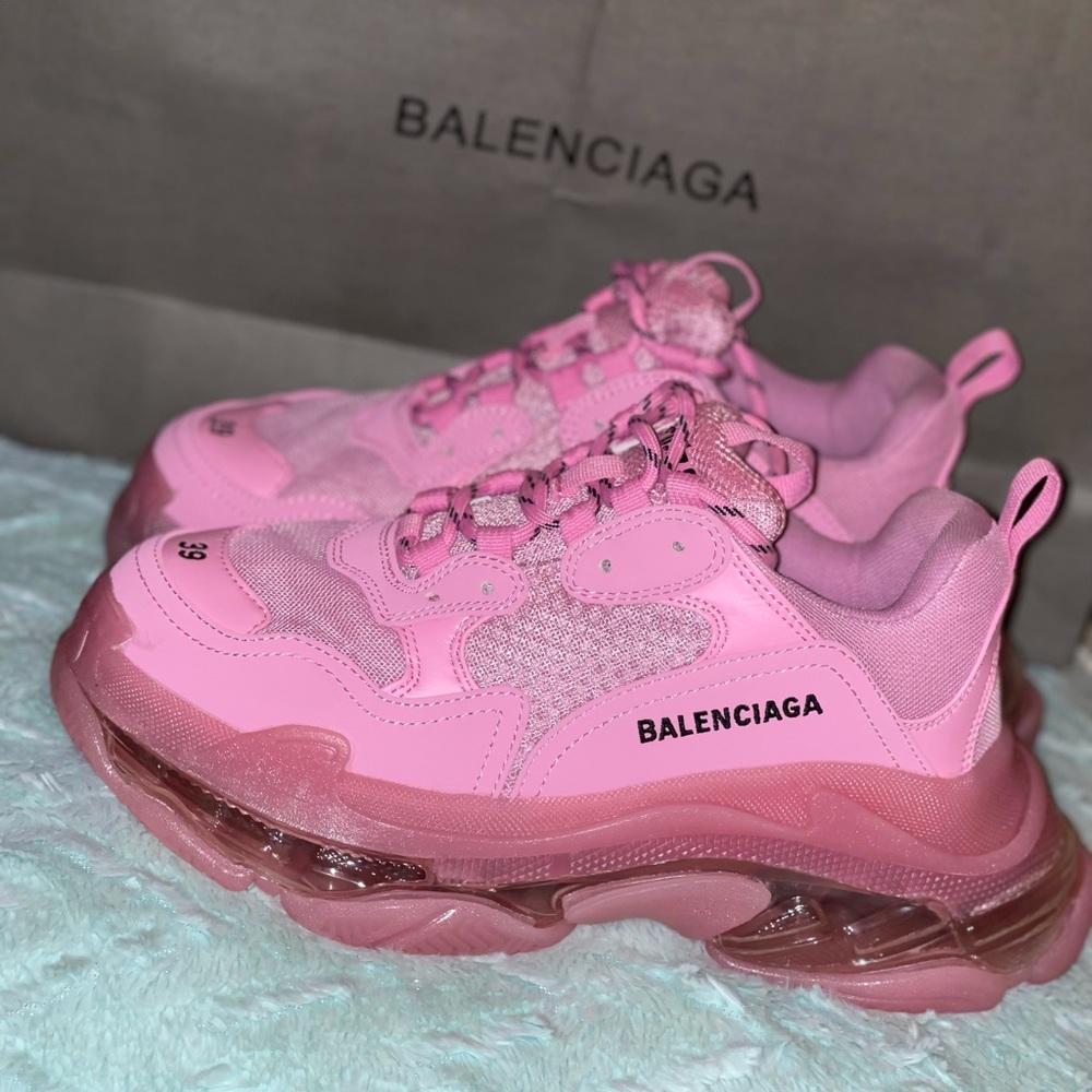 Balecianga Triple S Pink Clear Sole